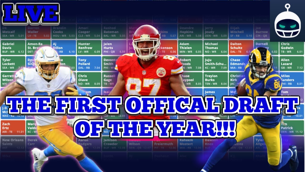 LIVE FANTASY DRAFT FIRST OFFICIAL DRAFT OF THE YEAR!!! YouTube