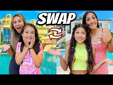 SWAPPING KIDS with FAMILIA DIAMOND! *Txunamy Regrets it* | Jancy Family