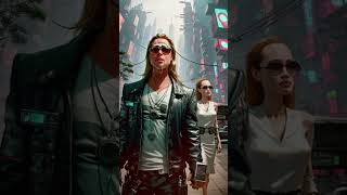 Brad Pitt and Angelina Jolie in a neural network world #нейросеть #shortsyoutube #neuralnetworks