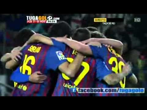 HQ - Barcelona vs Hospitalet 9-0 All Goals   Full Match Highlights 22.12.2011 Copa del Rey
