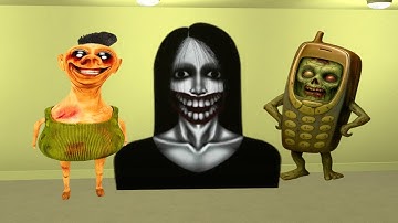 Hamood Habibi.EXE, Zombie Nokia Phone and Kuchisake Onna Nextbot In Garry