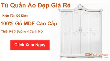 Tủ Quần Áo Giá Rẻ Kiểu Tân Cổ Điển Màu Trắng Đẹp - by Đồ Gỗ Việt