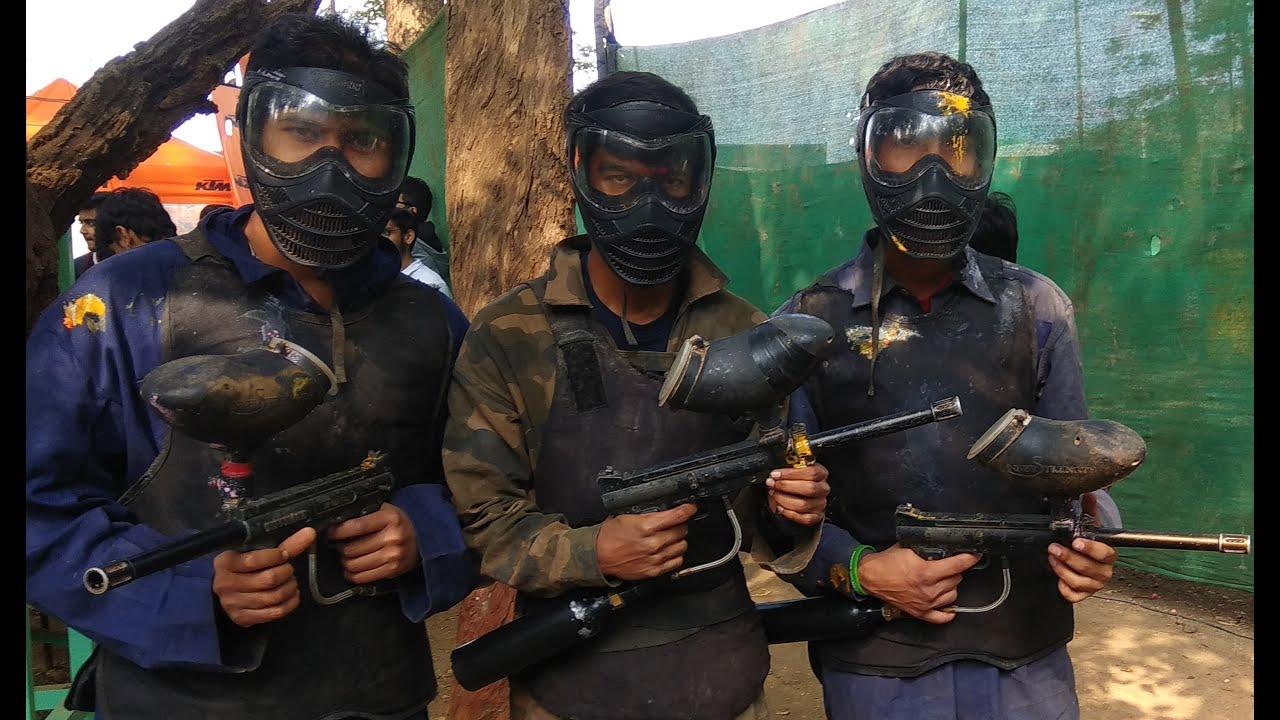 TECHFEST IIT BOMBAY...........Part 1**Paint ball fight** YouTube