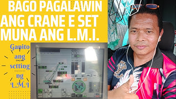 TIPS # 3 KOBELCO CKS-900 L.M.I. (Load Moment Indicator) SETTINGS BEFORE OPERATION @DRTV CHANNEL