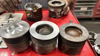Delipping stock LB7 duramax pistons by amateurs (and @btwracing) for 1200hp