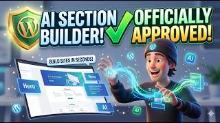HUGE WordPress News: AI Section Builder Plugin OFFICIALLY Approved!  Build Sites in Seconds #wp #ai