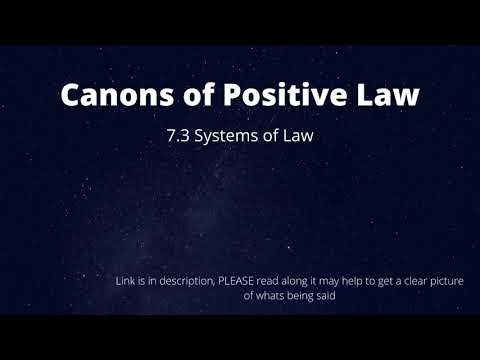 7.3 System of Law