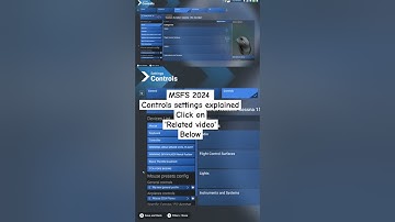 Microsoft flight simulator 2024 control settings menu how to setup #shorts #flightsimulator