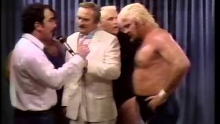 Barry Owen holds up the Portland Wrestling Title!!