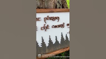 LOTR Nursery Sign | Handmade with Scroll Saw