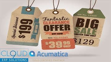 Item Sales Prices Calculations - Acumatica