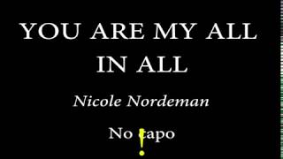 YOU ARE MY ALL IN ALL Easy Chords and Lyrics