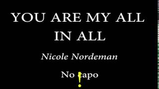 YOU ARE MY ALL IN ALL - Easy Chords and Lyrics