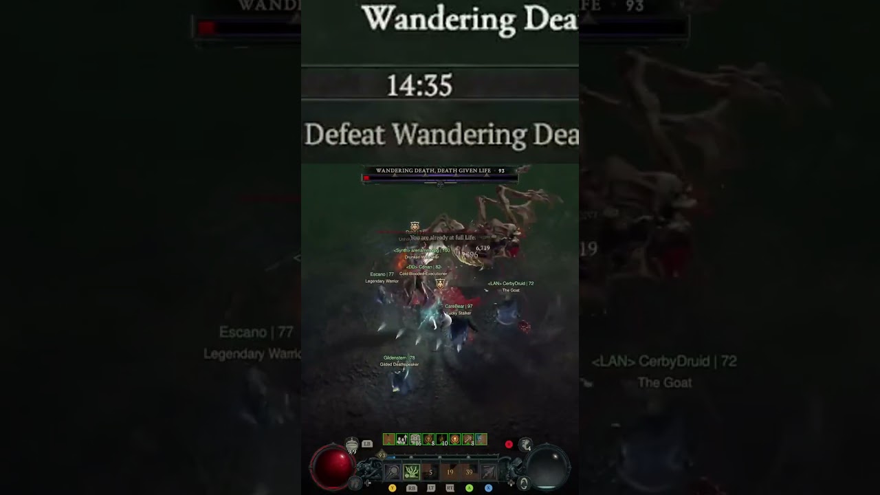 Under 30 Second Wandering Death World Tier 4 kill! | therahnster on 