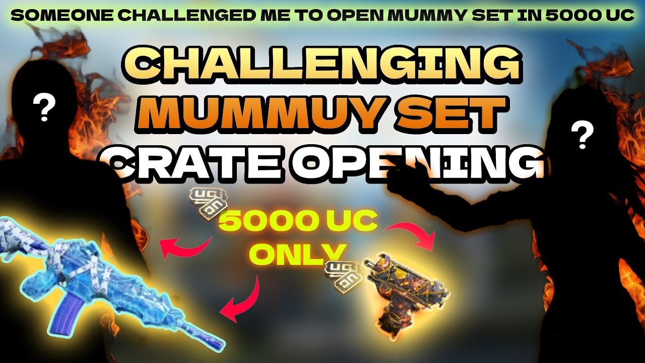 Mummy set challenging 5000 UC 😬💪🏻crate opening| 5000 UC LUCK WORK AGAIN 🤩