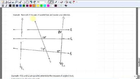 Foundations Math 11 - Parallel Lines