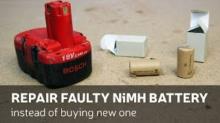 DIY: Repair Faulty NiMH Battery Instead Of Buying New One DIY: Repair Faulty NiMH Battery Instead Of Buying New One