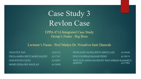 Revlon Case - Big Boss