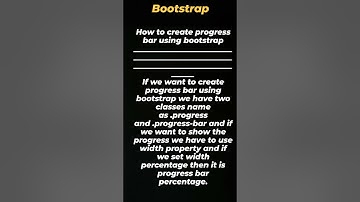 "Bootstrap Progress Bars: Track and Display Progress with Ease!"