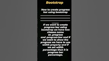 "Bootstrap Progress Bars: Track and Display Progress with Ease!"