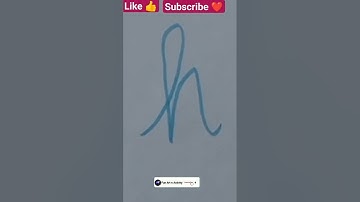 DRAWING A CURSIVE LETTER H ✍️ | Lettering |DOODLE ART | HOW TO DRAW A CURSIVE LETTER H FOR BEGINNERS