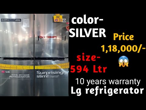 LG 594 Liter fridge || lg side by side refrigerator || Mno- GC-B22FTLPL hindireview HINDIUNBOX