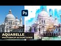 Aquarelle Watercolor Painting Photoshop Action Guide