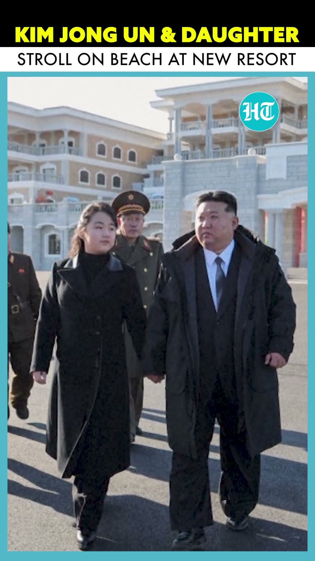 Kim Jong Un Takes Daughter On Scenic Beach Walk At New Resort | North Korea