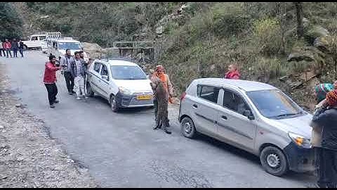 Leopard playing with humans in Kullu #tirthan valley#