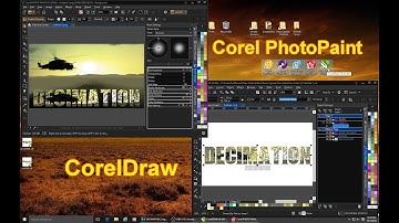 CorelDRAW X8 PowerClip Image to Text/ PHOTO PAINT Background Image Tutorial