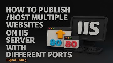 Host Multiple Websites in IIS Server 🌐 | Deploy ASP.NET Sites with Different Ports & Site Bindings