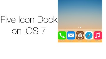 Five Icon Dock for iOS 7
