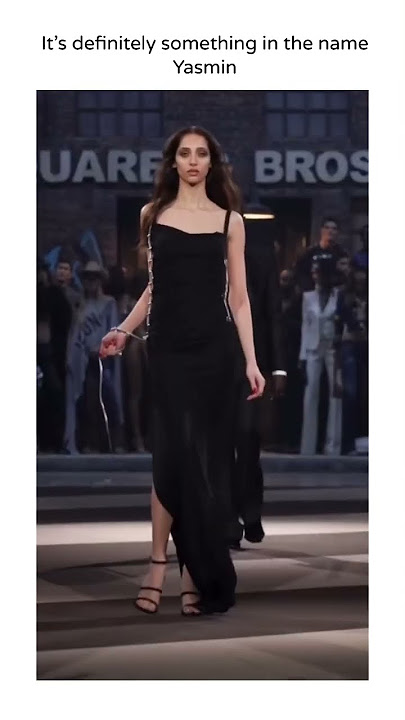 When has Yasmin Wijnaldum not slayed & this time for DSQUARED2 Fall-winter 2025 show 👀🔪❤️‍🔥