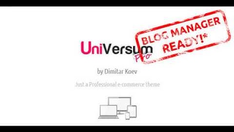 Preview UniVersum Pro - premium responsive OpenCart theme