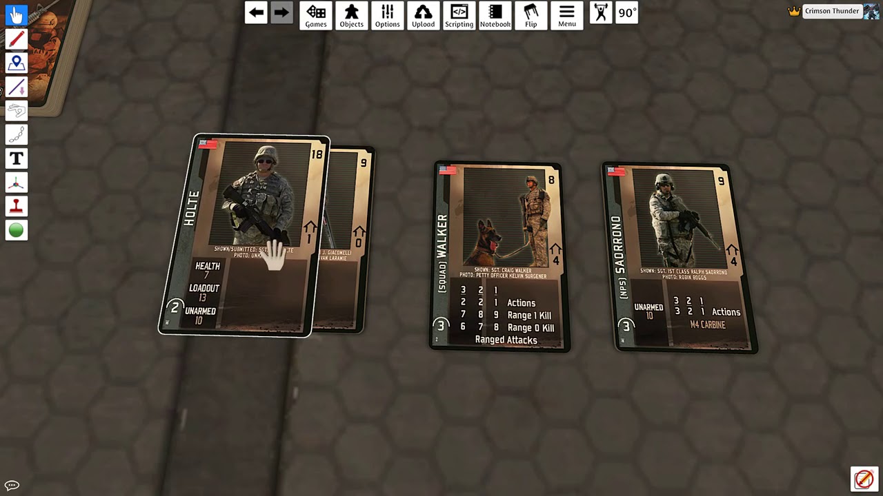 Tabletop Simulator Warfighter (Intro) *see discription for errors i