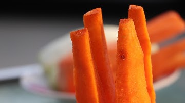 Simple Way to Cutting Carrot with Knife | Amazing Carrot Cutting Skills