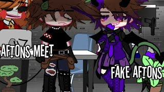 Aftons Meet Fake Aftons||Rushed n' Lazy||FNaf||Enjoy!