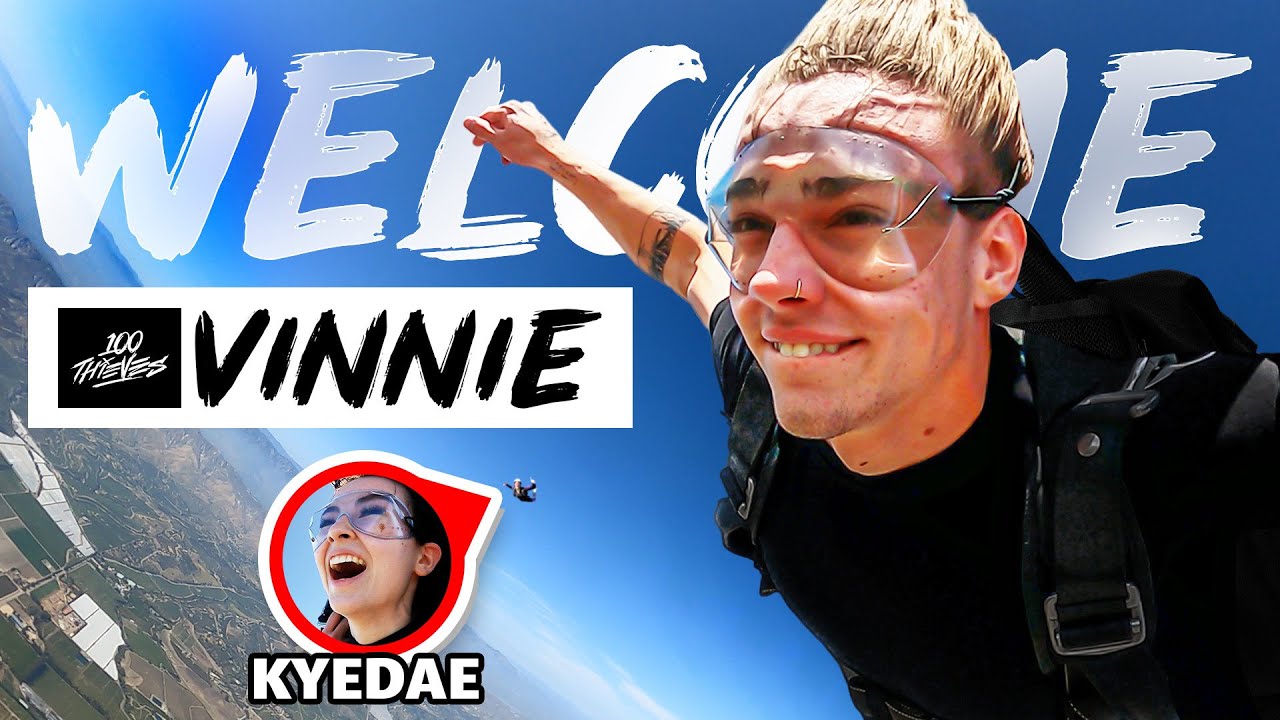 Vinnie Hacker Jumped Out of a Plane to Join 100 Thieves!?