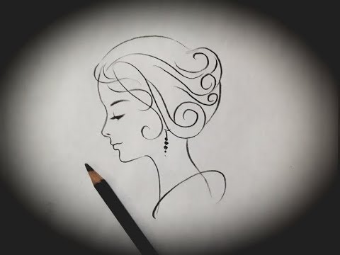 How To Draw A Girl Side Face Sketch Simple Easy Line Drawing Tutorial For Beginners Step By Step