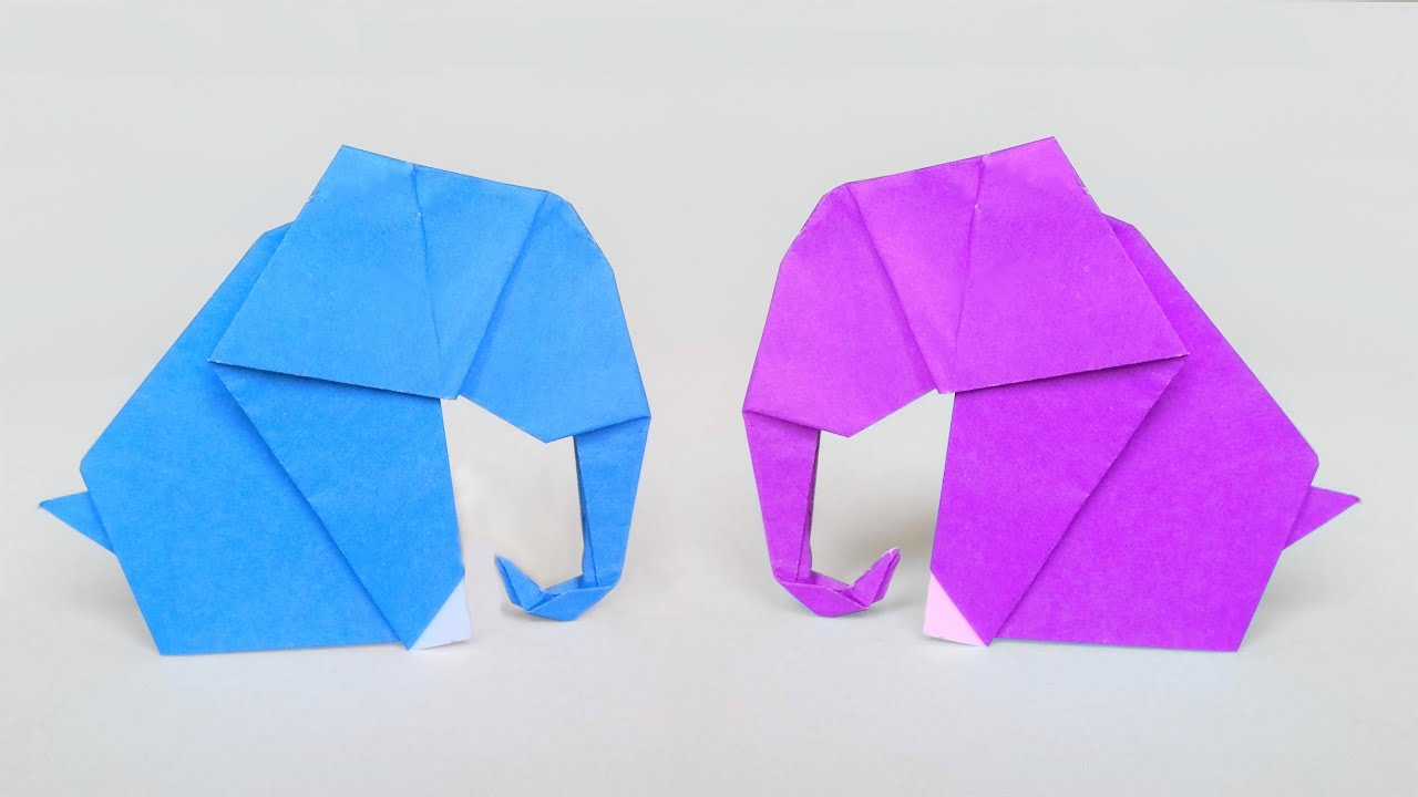 Comment faire un ÉLÉPHANT en ORIGAMI YouTube