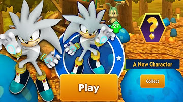 Sonic Dash - Silver Event New Character Unlocked Update - All Characters All Bosses Gameplay