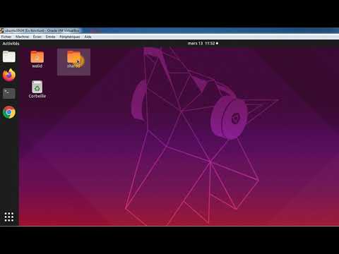 Comment créer un dossier partagé dans VIRTUALBOX إنشاء ملف مشترك في
