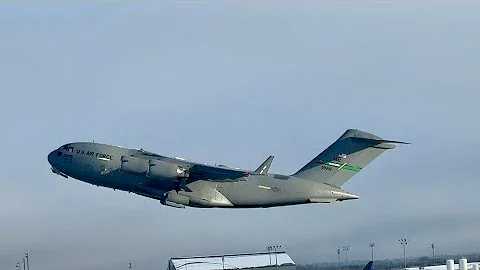 Runway 33 Plane Spotting at Anchorage! C-17, 747, MD-83 & 737 Takeoffs Madness!