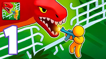 Dino Fighter: Jurassic Escape Gameplay Walkthrough Part 1 - Tutorial Survival Dino (Android,iOS)