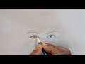 How to draw realistic eye for beginners step by step pencil sketch