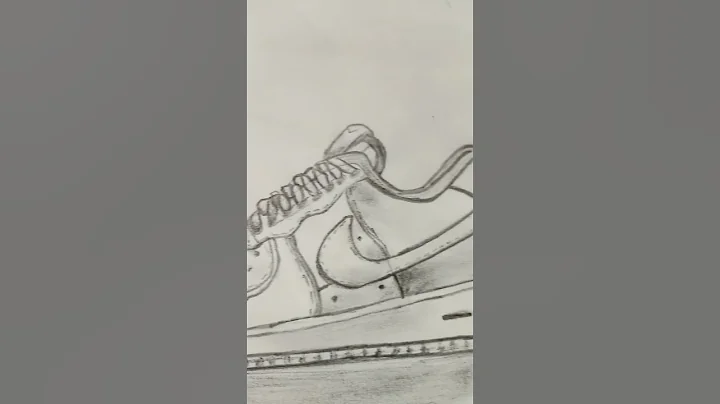 Drawing of Nike Air Force 1 #art #drawing #shoe #nike
