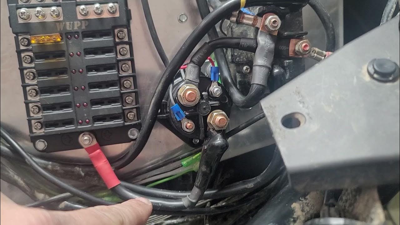 Installing key on power fuse box for accessories on Honda Talon (watch