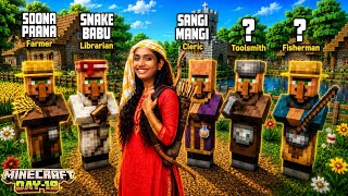 Minecraft Day 19 - Naming Ceremony For My Villagers Gone Wrong 🤣 !