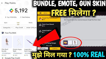 Play Store se bundle, emote, gun skin & evo create Kaise milega emote angry walk Play points ff max