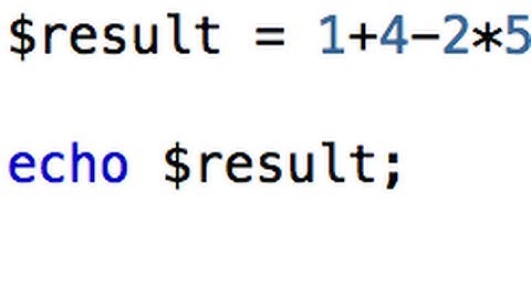 PHP operator precedence in arithmetic operations - 01.4